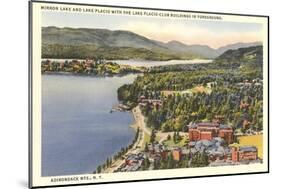 Mirror Lake, Lake Placid, New York-null-Mounted Art Print