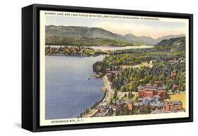 Mirror Lake, Lake Placid, New York-null-Framed Stretched Canvas