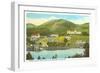 Mirror Lake, Lake Placid, New York-null-Framed Art Print