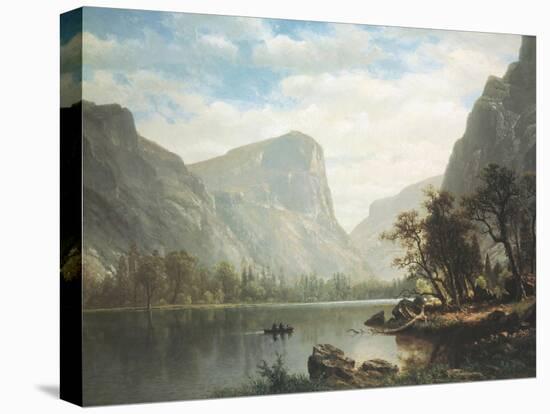 Mirror Lake, Yosemite Valley-Albert Bierstadt-Stretched Canvas