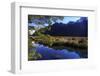 Mirror Lakes Reflect the Surrounding Snow Covered Mountains , the South Island of New Zealand-Paul Dymond-Framed Photographic Print