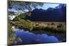 Mirror Lakes Reflect the Surrounding Snow Covered Mountains , the South Island of New Zealand-Paul Dymond-Mounted Photographic Print