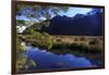 Mirror Lakes Reflect the Surrounding Snow Covered Mountains , the South Island of New Zealand-Paul Dymond-Framed Photographic Print