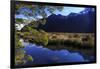 Mirror Lakes Reflect the Surrounding Snow Covered Mountains , the South Island of New Zealand-Paul Dymond-Framed Photographic Print
