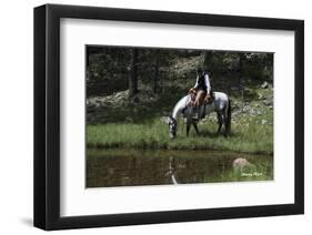 Mirror Mirror (color)-Barry Hart-Framed Art Print