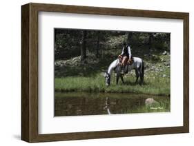 Mirror Mirror (color)-Barry Hart-Framed Art Print