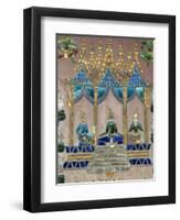 Mirror Mosaics, Reclining Buddha Shrine (Red Chapel), Wat Xieng Thong, UNESCO World Heritage Site,-Richard Maschmeyer-Framed Photographic Print