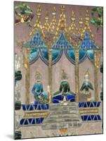 Mirror Mosaics, Reclining Buddha Shrine (Red Chapel), Wat Xieng Thong, UNESCO World Heritage Site,-Richard Maschmeyer-Mounted Photographic Print