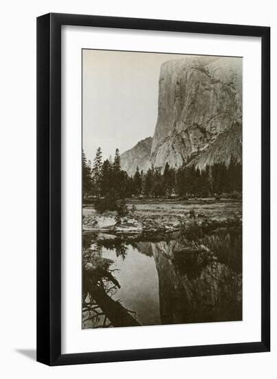 Mirror View, El Capitan, Yosemite Park, California, 1866-Carleton Watkins-Framed Giclee Print