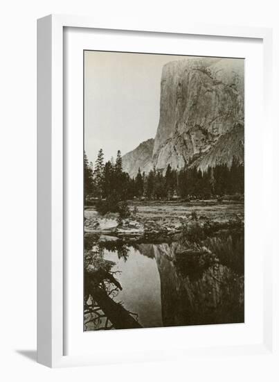 Mirror View, El Capitan, Yosemite Park, California, 1866-Carleton Watkins-Framed Giclee Print