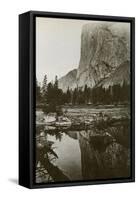 Mirror View, El Capitan, Yosemite Park, California, 1866-Carleton Watkins-Framed Stretched Canvas