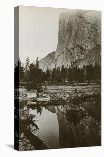 Mirror View, El Capitan, Yosemite Park, California, 1866-Carleton Watkins-Stretched Canvas