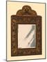 Mirror with walnut frame with inlaid marquetry, 1905-Shirley Slocombe-Mounted Giclee Print