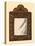 Mirror with walnut frame with inlaid marquetry, 1905-Shirley Slocombe-Stretched Canvas
