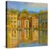 Mirrored Villa-Longo-Stretched Canvas