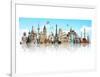 Mirrored World Monuments-null-Framed Premium Giclee Print