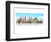 Mirrored World Monuments-null-Framed Art Print