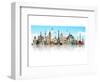 Mirrored World Monuments-null-Framed Art Print