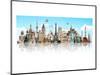 Mirrored World Monuments-null-Mounted Art Print