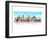 Mirrored World Monuments-null-Framed Art Print