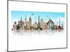 Mirrored World Monuments-null-Mounted Art Print