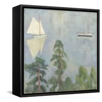 Mirroring, 1915 (Oil on Canvas)-Erik Theodor Werenskiold-Framed Stretched Canvas