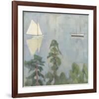 Mirroring, 1915 (Oil on Canvas)-Erik Theodor Werenskiold-Framed Giclee Print