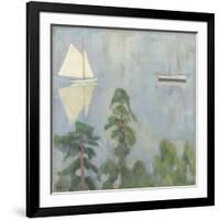 Mirroring, 1915 (Oil on Canvas)-Erik Theodor Werenskiold-Framed Giclee Print