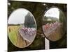 Mirrors at a T-Junction Reflect Riders During the 18th Stage of the Tour De France-null-Mounted Photographic Print