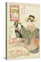Mirros of Actor Parodies, Sawamura Gennosuke as Fujiya Izaemon, January 1807-Utagawa Toyokuni-Stretched Canvas