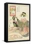 Mirros of Actor Parodies, Sawamura Gennosuke as Fujiya Izaemon, January 1807-Utagawa Toyokuni-Framed Stretched Canvas