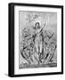 Mirth and her Companions by William Blake-William Blake-Framed Giclee Print