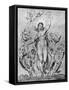 Mirth and her Companions by William Blake-William Blake-Framed Stretched Canvas