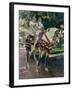 Mis Hijas Elena Y María a Caballo Con Trajes Valencianos De 1808-Joaquín Sorolla y Bastida-Framed Giclee Print