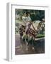 Mis Hijas Elena Y María a Caballo Con Trajes Valencianos De 1808-Joaquín Sorolla y Bastida-Framed Giclee Print