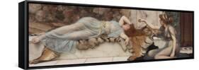 Mischief and Repose, 1895-John William Godward-Framed Stretched Canvas