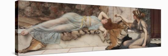 Mischief and Repose, 1895-John William Godward-Stretched Canvas