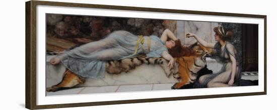 Mischief and Repose, 1895-John William Godward-Framed Giclee Print