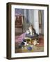 Mischief in the Air-Leon Charles Huber-Framed Giclee Print