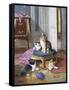 Mischief in the Air-Leon Charles Huber-Framed Stretched Canvas