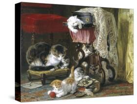 Mischief Makers-Henriette Ronner Knip-Stretched Canvas