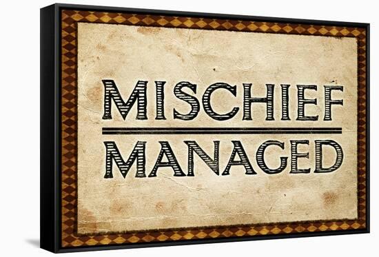 Mischief Managed Movie Print Poster-null-Framed Stretched Canvas