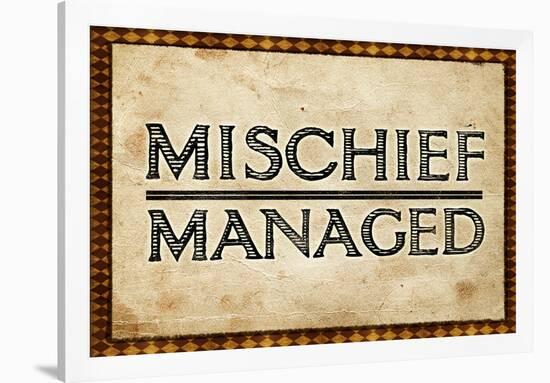 Mischief Managed Movie Print Poster-null-Framed Poster