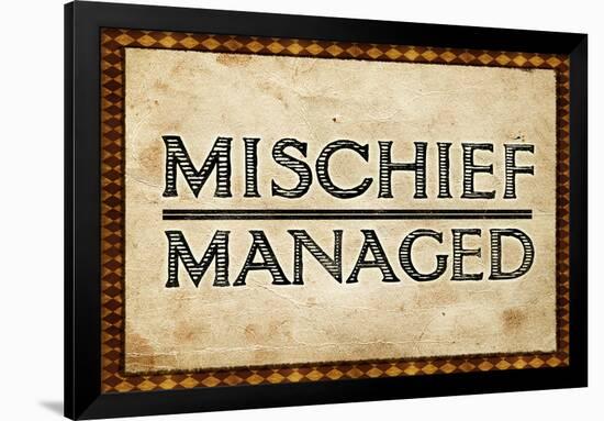 Mischief Managed Movie Print Poster-null-Framed Poster