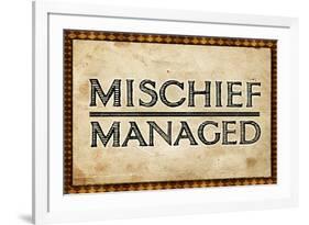 Mischief Managed Movie-null-Framed Art Print