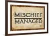 Mischief Managed Movie-null-Framed Art Print