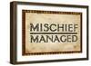 Mischief Managed-null-Framed Art Print