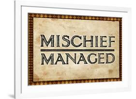 Mischief Managed-null-Framed Art Print