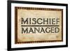 Mischief Managed-null-Framed Art Print