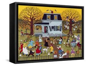 Mischief on Gallows Road-Sheila Lee-Framed Stretched Canvas